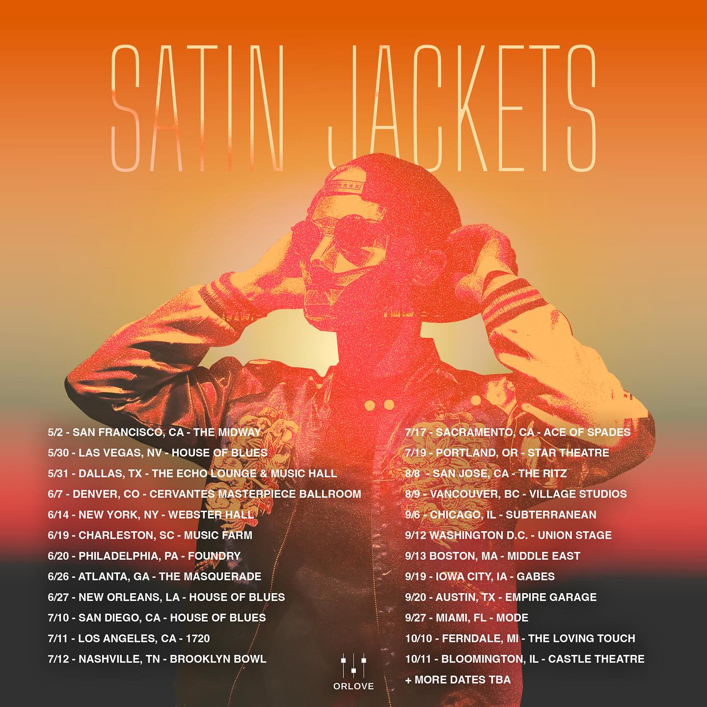 Satin Jackets Tour Poster 2026
