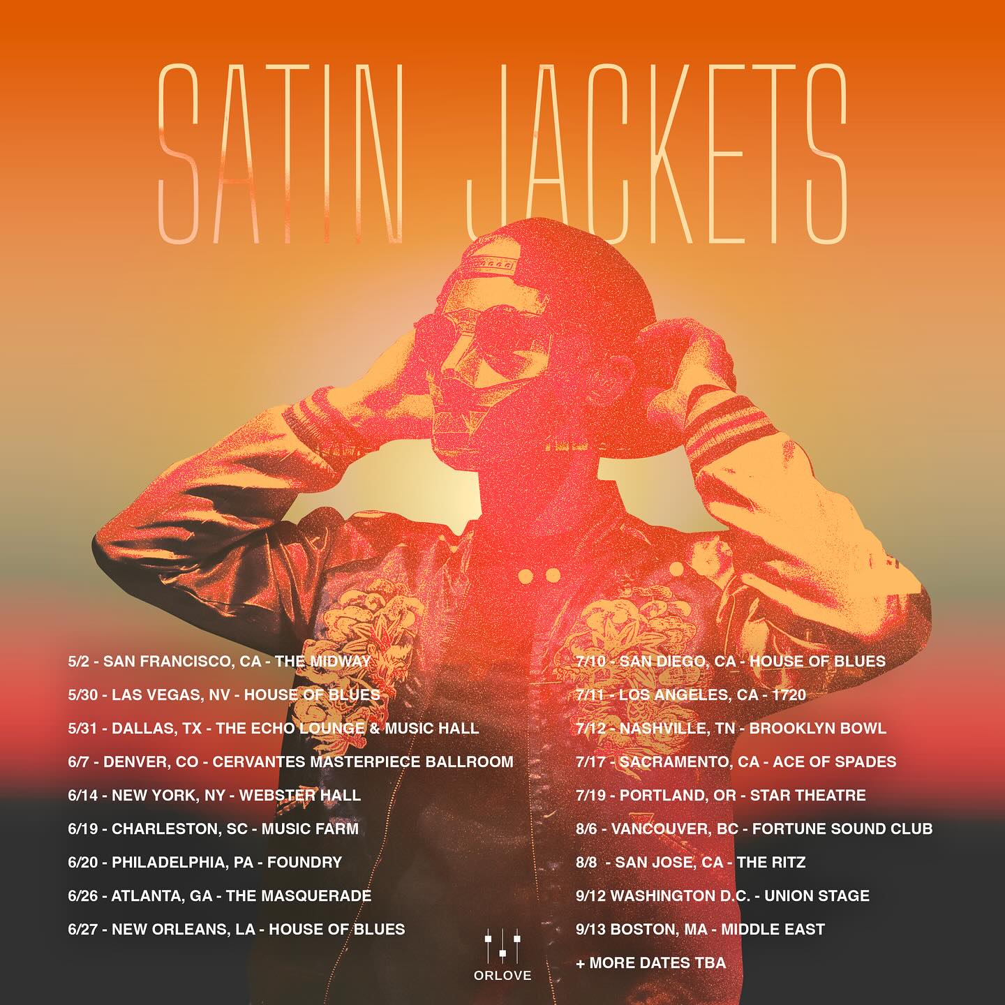 Satin Jackets Tour Poster 2025
